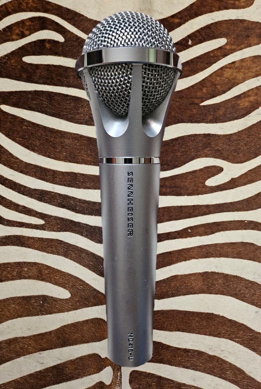 Vintage 70s Rare Sennheiser MD-416-U Dynamic, Cardoid Microphone Made In Germany